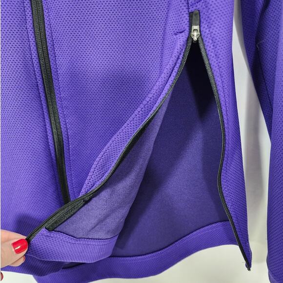 Los Angeles Lakers Nike Showtime Therma Flex Performance Full-Zip Purple Hoodie - Picture 7 of 14